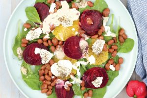 bean and beet salad