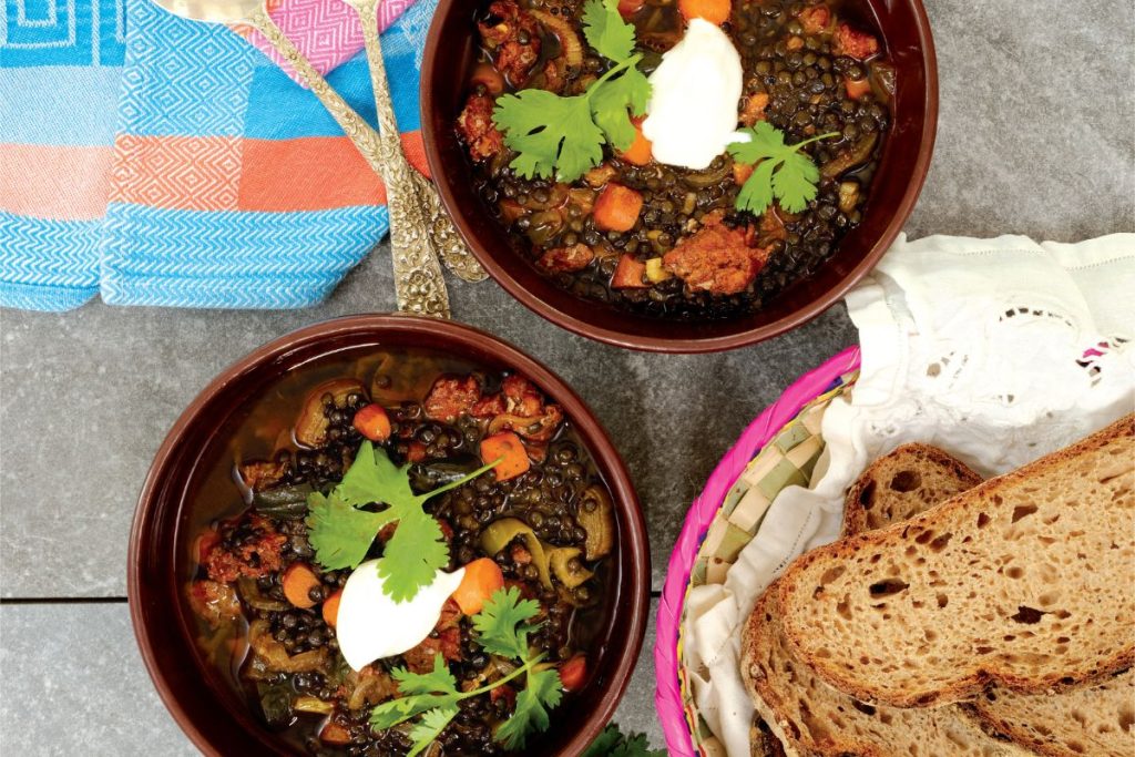 chorizo and lentil stew